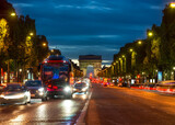 Fototapeta Boho - Traffic flow in Paris