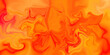 Red and yellow fluid oil liquid acrylic mix swirl background. creative stone lava liquid marble acrylic artistic wallpaper texture.