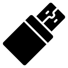 Fototapete - flash disk and usb vector icon solid style. perfect use for logo, presentation, website, and more. modern icon design glyph style