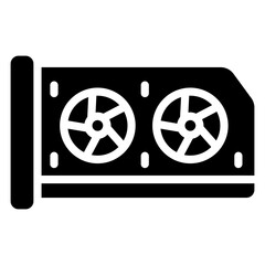 Fototapete - vga port vector icon solid style. perfect use for logo, presentation, website, and more. modern icon design glyph style