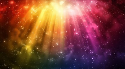 Poster - Decoration for wallpaper, desktop, poster, cover booklet. Print for clothes, t-shirt. Aurora colorful light energy image background