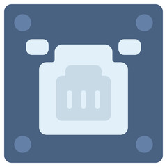 Fototapete - ethernet vector icon flat style. perfect use for logo, presentation, website, and more. modern icon design color style
