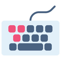 Fototapete - keyboard vector icon flat style. perfect use for logo, presentation, website, and more. modern icon design color style