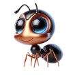 3D animated ant, presented on a clean white background