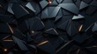 Minimalistic dark 3D backdrop with geometric tech patterns