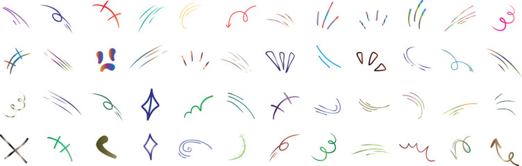 Wall Mural - dynamic, abstract white line movement element, visual art motion effect, speed lines, light trails, 