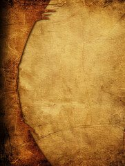 Poster - Antique grungy parchment paper with room for text.