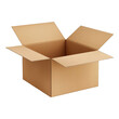 © Thawatchai - Empty open parcel box isolated on white background.
