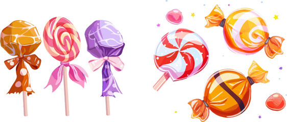 Poster - Cartoon wrapped candy