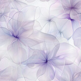 Fototapeta Sport - Floral seamless pattern, light blue background, tender flowers