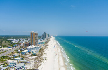 Wall Mural - Aerial view of Gulf Shores, Alabama