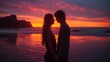 © Matus - Silhouetted Love Story, generative ai
