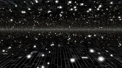 Wall Mural - infinite universe: a captivating starfield in space