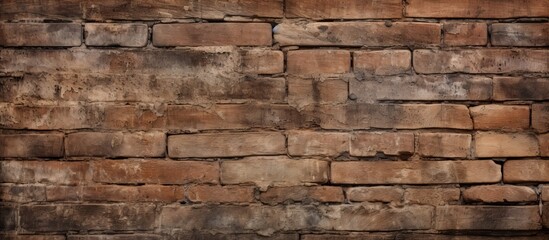 Sticker - Brown stone pattern on brick wall