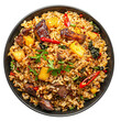 © Png Forest - Tasty Ghanaian Fried Rice Isolated On White Background