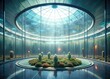 Futuristic interior in sci-fi style 07