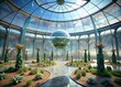 Futuristic interior in sci-fi style 09