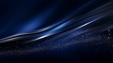 Digital technology blue silver wave curve abstract poster web page PPT background