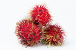 Close up of group rambutan fruits