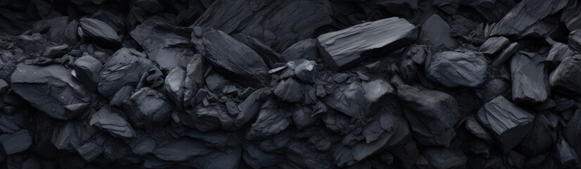 Black coal texture background. Top view of black coal pile texture. Black coal texture background. Black coal texture. Black coal background. background with copy space.