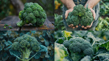 Canvas Print - broccoli on the market