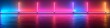 Colorful abstract panoramic background made of neon multicolored lamps