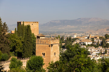 Sticker - Alhambra, Generalife and Albayzin (Generalife y Albaicín de Granada), UNESCO site, Granada, Andalusia, Spain