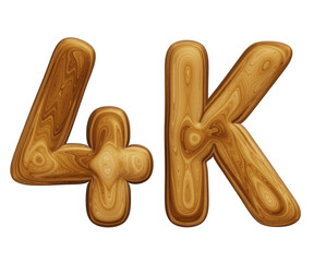 Wooden 4k for followers and subscribers celebration