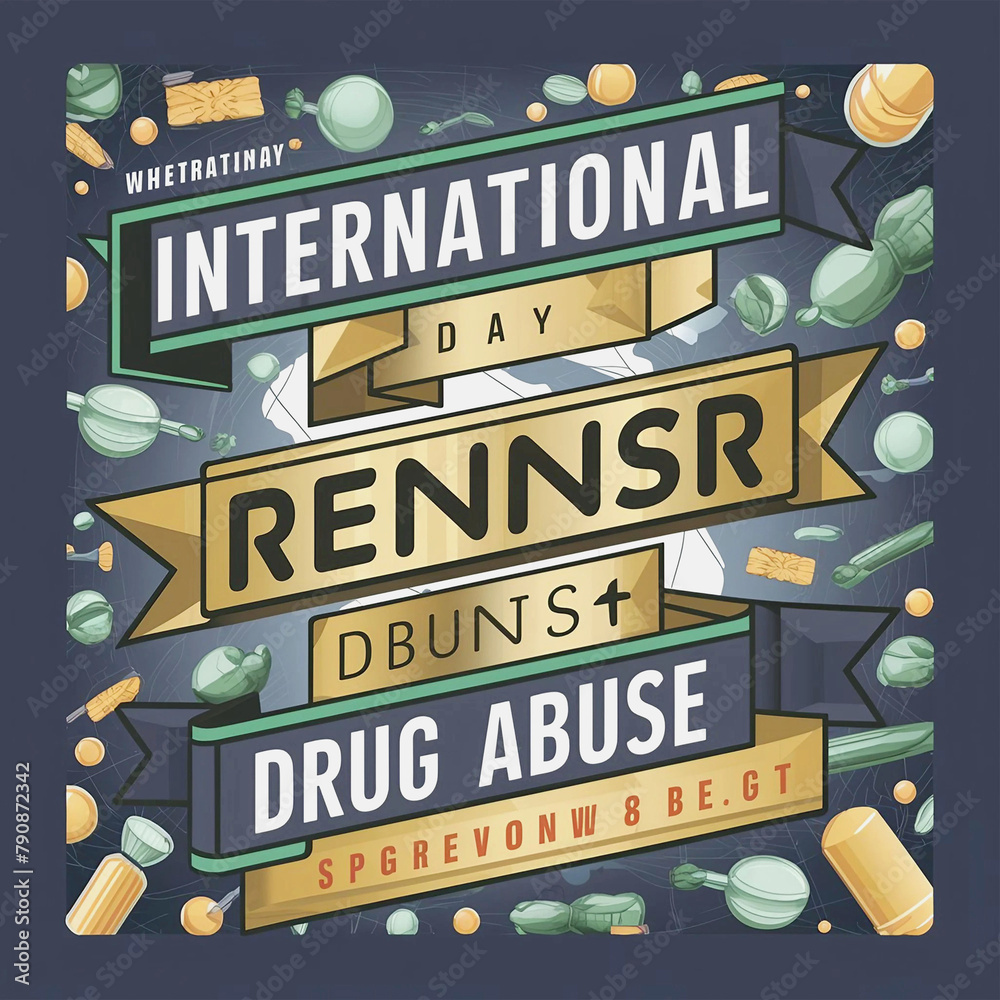 International Day Against Drug Abuse and Illicit Trafficking Stock ...
