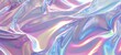 © Eyepain - Colourful holographic gradient pastel wrinkled cloth fabric foil abstract retro futuristic background.