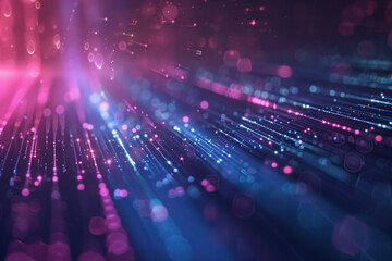 Poster - Abstract background with lights. A slide background for showcasing digital and creative content. Background image. Created with Generative AI technology.