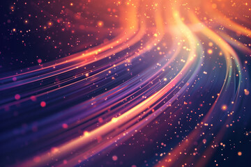 Poster - Abstract background with lights. A slide background for showcasing digital and creative content. Background image. Created with Generative AI technology.