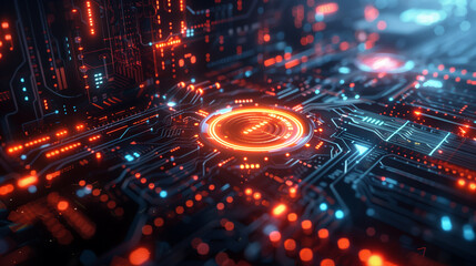 Poster - modern cyber tech wallpaper
