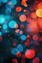 Poster - Abstract background with lights. A slide background for showcasing digital and creative content. Background image. Created with Generative AI technology.