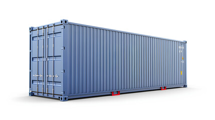 Shipping container mockup template