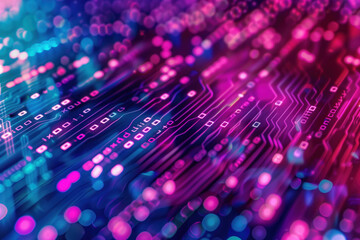 Poster - Abstract background with lights. A slide background for showcasing digital and creative content. Background image. Created with Generative AI technology.