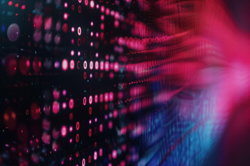 Poster - Abstract background with lights. A slide background for showcasing digital and creative content. Background image. Created with Generative AI technology.
