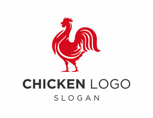 The logo design is about Chicken and was created using the Corel Draw 2018 application with a white background.