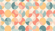 Abstract geometric seamless pattern with circles pastel colors for textile prints