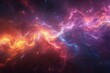 Cosmic energy: abstract space nebula artwork