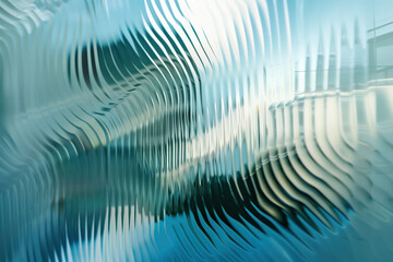 Poster - Abstract background with reflections and caustics. Hi-tech. Futuristic background image. Created with Generative AI technology.