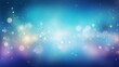 Heavenly Blue Bokeh, Abstract Background Illustration with a Celestial Aura.