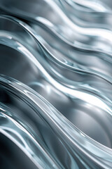 Poster - Abstract background with reflections and caustics. Hi-tech. Futuristic background image. Created with Generative AI technology.