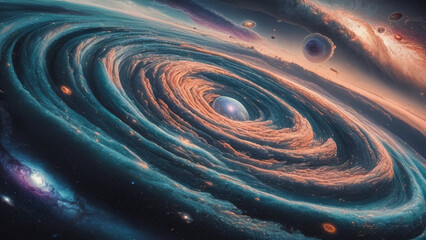 Wall Mural - Abstract galaxy. Stardust.