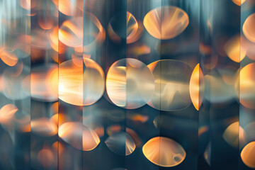 Poster - Abstract background with reflections and caustics. Hi-tech. Futuristic background image. Created with Generative AI technology.