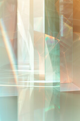 Poster - Abstract background with reflections and caustics. Hi-tech. Futuristic background image. Created with Generative AI technology.