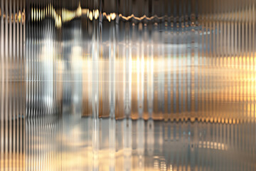 Poster - Abstract background with reflections and caustics. Hi-tech. Futuristic background image. Created with Generative AI technology.