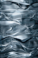Poster - Abstract background with reflections and caustics. Hi-tech. Futuristic background image. Created with Generative AI technology.