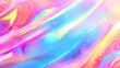 Trendy Holographic Background. Minimalist Design with Iridescent Gradient. Prism Light Spectrum. Refraction of Light Creates Rainbow Effect
