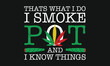 Cannabis Weed Marijuana Vector T-shirt 